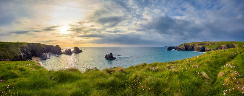 Landschaftsfotograf Panorama Cornwall, Porthcothan