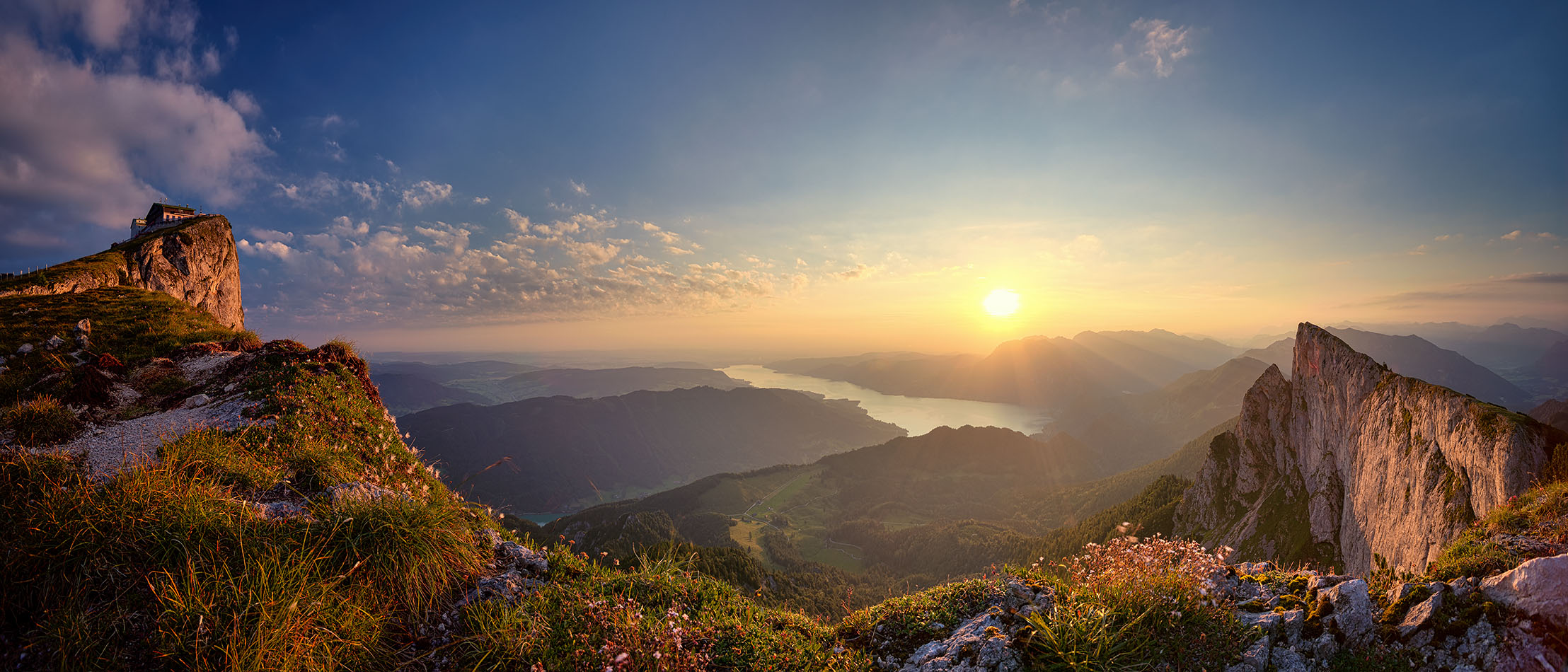 Schafberg schafbergspitze art-print dibond alu-verbund leinen Attersee Oberösterreich Landschaftsfotografie Panorama